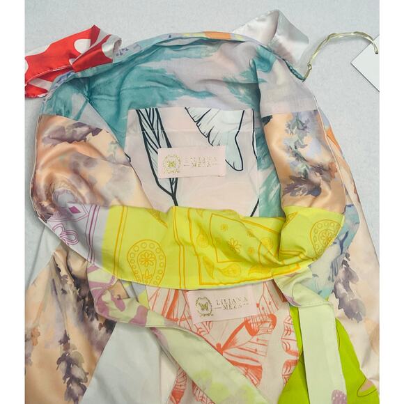 LILIANA MEZA Patchwork Tote Bag, Butterfly Print Tote Bag - Picture 5 of 6